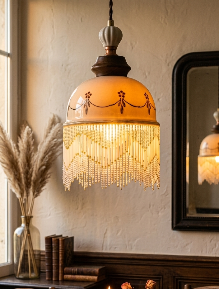 Suspension Dôme Céramique — Simple & Cristal